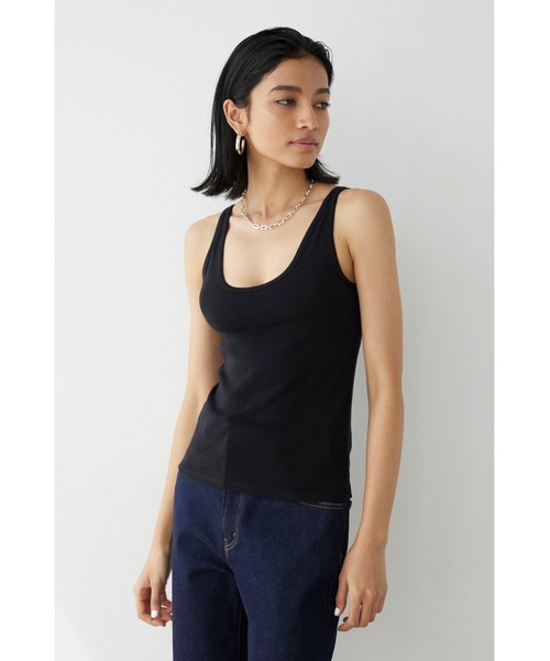 Basic Organic Cotton Padded Tank Top /オーガニックコットン