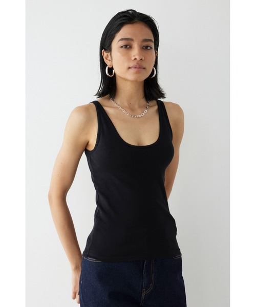 ALEXIA STAM（アリシアスタン）の「Basic Organic Cotton Padded Tank Top /オーガニックコットンタンクトップ（タンクトップ・レディース・ホワイト/グレー/ブラック・FREE）」の22枚目の写真