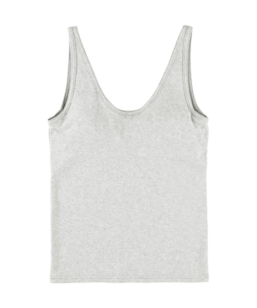 ALEXIA STAM（アリシアスタン）の「Basic Organic Cotton Padded Tank Top /オーガニックコットンタンクトップ（タンクトップ・レディース・ホワイト/グレー/ブラック・FREE）」の4枚目の写真