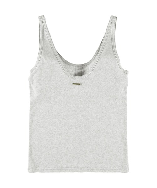 ALEXIA STAM（アリシアスタン）の「Basic Organic Cotton Padded Tank Top /オーガニックコットンタンクトップ（タンクトップ・レディース・ホワイト/グレー/ブラック・FREE）」の5枚目の写真