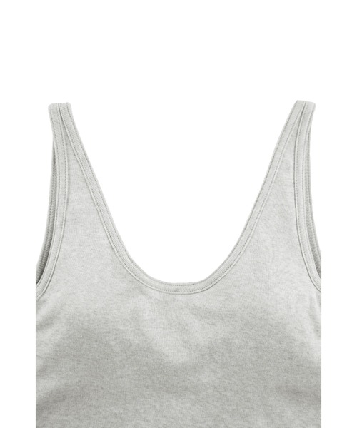 Basic Organic Cotton Padded Tank Top /オーガニックコットン