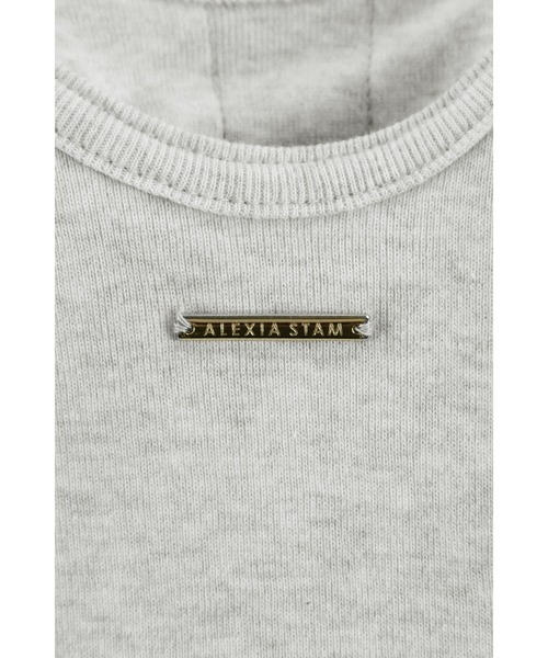 ALEXIA STAM（アリシアスタン）の「Basic Organic Cotton Padded Tank Top /オーガニックコットンタンクトップ（タンクトップ・レディース・ホワイト/グレー/ブラック・FREE）」の7枚目の写真