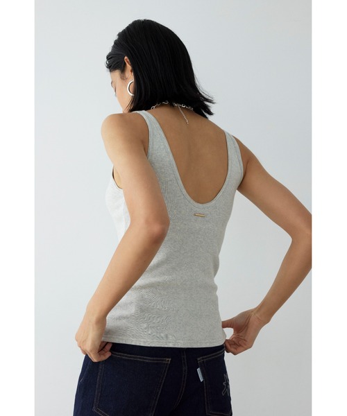 Basic Organic Cotton Padded Tank Top /オーガニックコットン