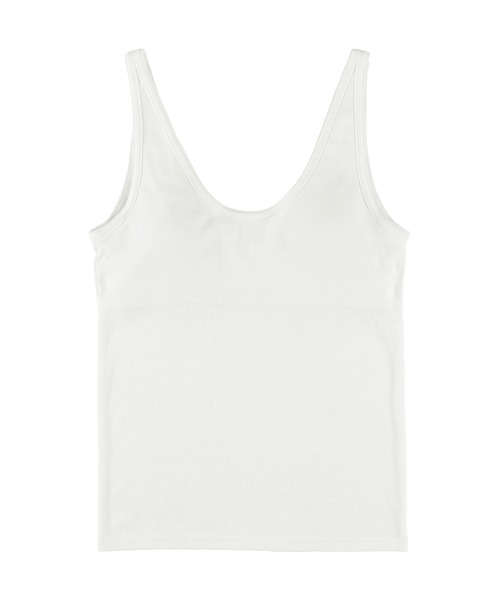 ALEXIA STAM（アリシアスタン）の「Basic Organic Cotton Padded Tank Top /オーガニックコットンタンクトップ（タンクトップ・レディース・ホワイト/グレー/ブラック・FREE）」の17枚目の写真