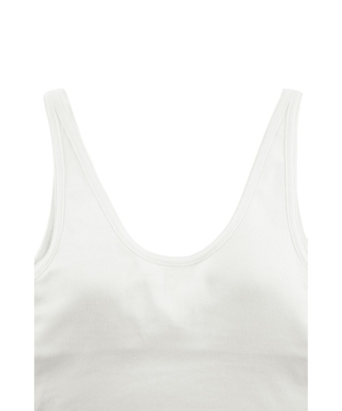 ALEXIA STAM（アリシアスタン）の「Basic Organic Cotton Padded Tank Top /オーガニックコットンタンクトップ（タンクトップ・レディース・ホワイト/グレー/ブラック・FREE）」の19枚目の写真