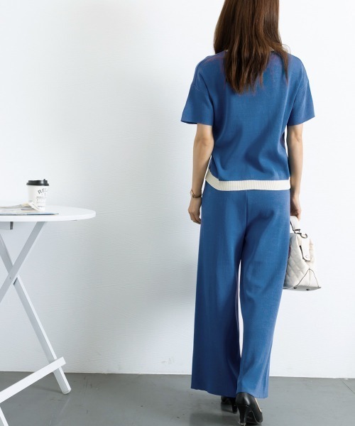 Miniministore(ミニミニストア)の「ニットセットアップ 冷感タッチレディース(アンサンブル・レディース・ダークベージュ/アイボリー/グレイッシュベージュ/ブラック/フューシャピンク/ブルー・FREE)」の22枚目の写真