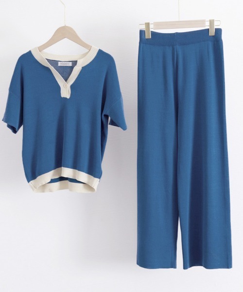 Miniministore(ミニミニストア)の「ニットセットアップ 冷感タッチレディース(アンサンブル・レディース・ダークベージュ/アイボリー/グレイッシュベージュ/ブラック/フューシャピンク/ブルー・FREE)」の13枚目の写真