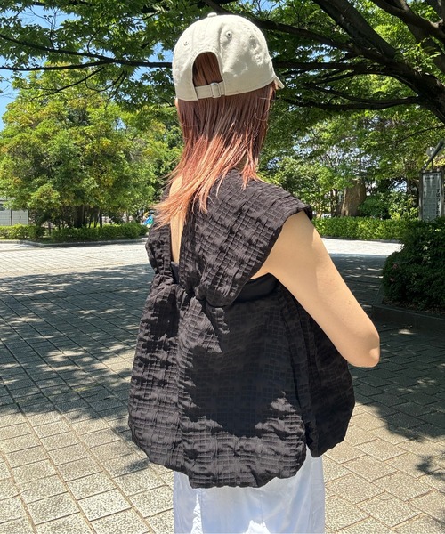 チェックふくれジャガードトップス（その他トップス）｜y/m by misato（イムバイミサト）