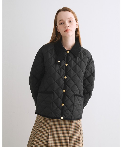 Traditional Weatherwear（トラディショナルウェザーウェア）の「WAVERLY A-LINE（その他アウター・レディース・ネイビー/ブラック・34/32）」の2枚目の写真