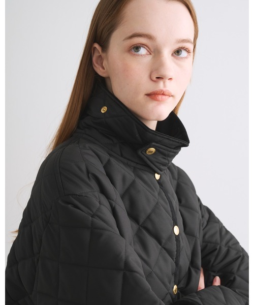 Traditional Weatherwear（トラディショナルウェザーウェア）の「WAVERLY A-LINE（その他アウター・レディース・ネイビー/ブラック・34/32）」の10枚目の写真