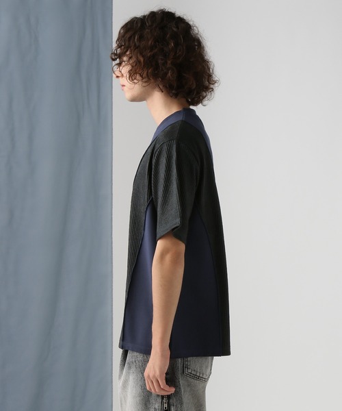 HARE（ハレ）の「ウェーブキリカエラメカット(HARE)（Tシャツ/カットソー・メンズ・ブルー/ブラック・FREE）」の8枚目の写真