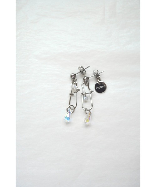tone(トーン)の「【Agaro】No.417 ピアス アレルギー対応 シルバー 天然石(MA)(ピアス(両耳用)・レディース・シルバー系1/シルバー系2/シルバー系3・FREE)」の2枚目の写真