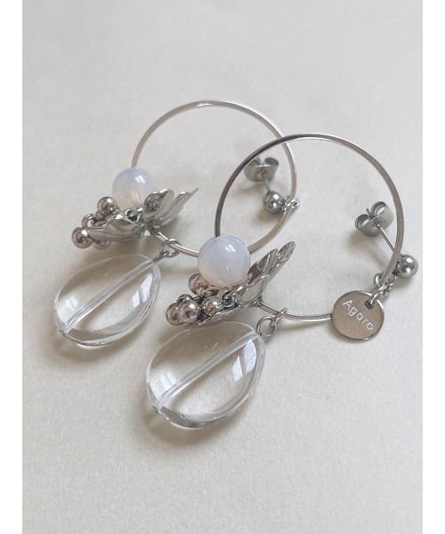 tone(トーン)の「【Agaro】No.417 ピアス アレルギー対応 シルバー 天然石(MA)(ピアス(両耳用)・レディース・シルバー系1/シルバー系2/シルバー系3・FREE)」の11枚目の写真