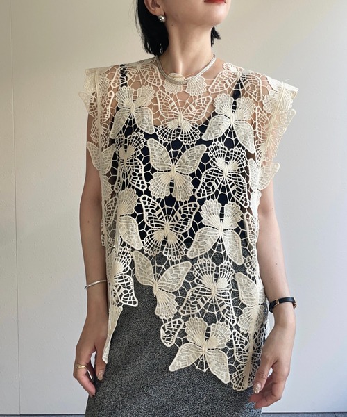 ap retro（アプレトロ）の「フラワーレースアソートベスト/2way（ベスト・レディース・E/D/C/A/B/F/H/G・FREE）」の2枚目の写真