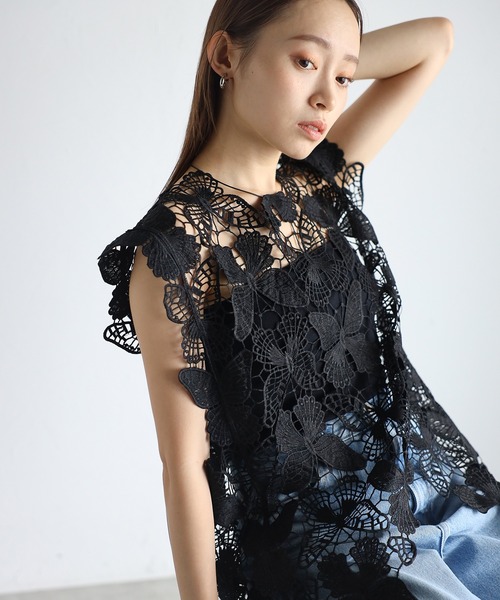 ap retro（アプレトロ）の「フラワーレースアソートベスト/2way（ベスト・レディース・E/D/C/A/B/F/H/G・FREE）」の3枚目の写真