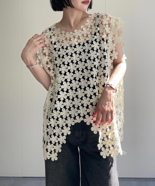 ap retro（アプレトロ）の「フラワーレースアソートベスト/2way（ベスト・レディース・E/D/C/A/B/F/H/G・FREE）」の4枚目の写真