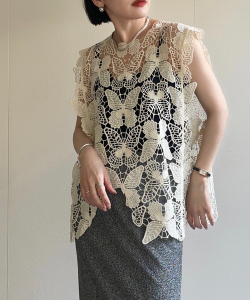 ap retro（アプレトロ）の「フラワーレースアソートベスト/2way（ベスト・レディース・E/D/C/A/B/F/H/G・FREE）」の15枚目の写真