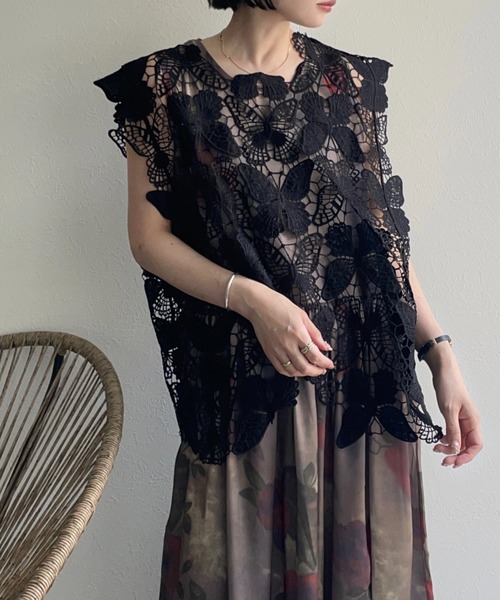 ap retro（アプレトロ）の「フラワーレースアソートベスト/2way（ベスト・レディース・E/D/C/A/B/F/H/G・FREE）」の12枚目の写真