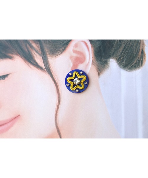 tone（トーン）の「【mauvelily】twincle star(MA)（ピアス（両耳用）・レディース・ブルー・FREE）」の5枚目の写真