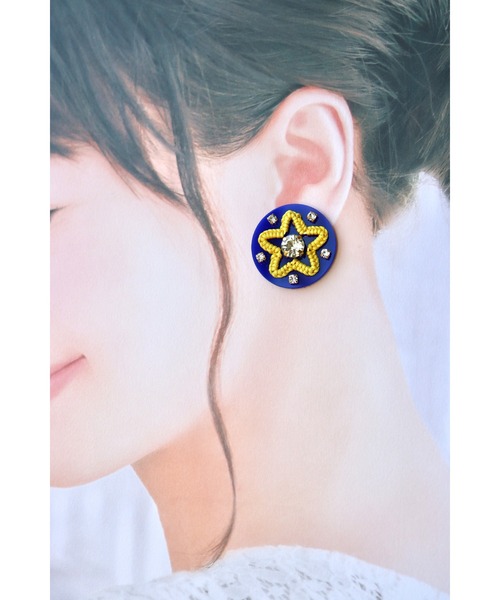 tone（トーン）の「【mauvelily】twincle star(MA)（ピアス（両耳用）・レディース・ブルー・FREE）」の4枚目の写真