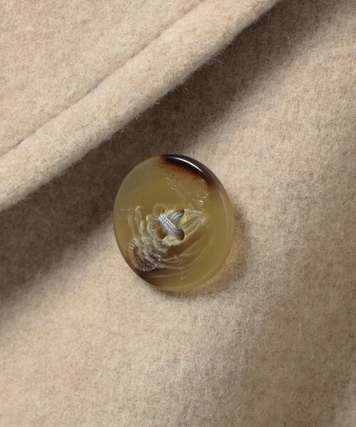 Ray BEAMS（レイビームス）の「ORCIVAL / モッサ コート（チェスターコート・レディース・ベージュ/ネイビー・1）」の18枚目の写真