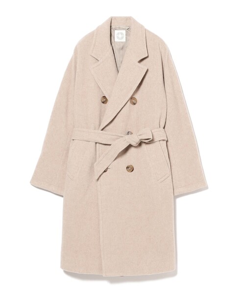 Ray BEAMS（レイビームス）の「ORCIVAL / モッサ コート（チェスターコート・レディース・ベージュ/ネイビー・1）」の21枚目の写真