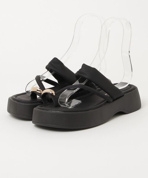 Solace（ソレイス）の「メタリックポイントサンダル（サンダル・レディース・シルバー/ブラック・LARGE/MEDIUM/SMALL）」の5枚目の写真