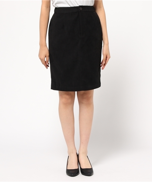 mystic（ミスティック）の「【mystic】スウェードタッチタイトスカート（スカート・レディース・グレー/ブラック/キャメル/ワインレッド・1/2）」の5枚目の写真