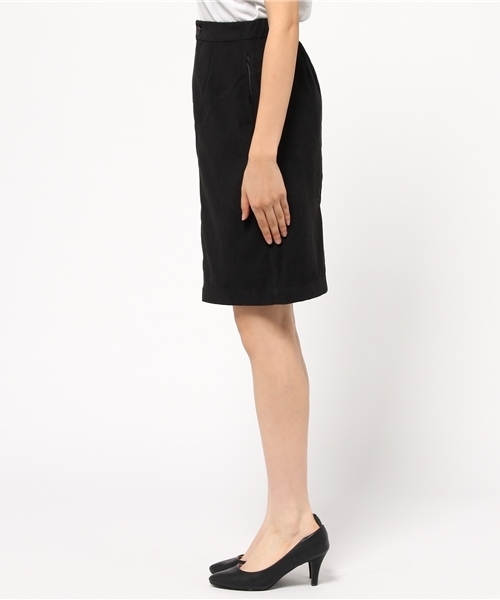 mystic（ミスティック）の「【mystic】スウェードタッチタイトスカート（スカート・レディース・グレー/ブラック/キャメル/ワインレッド・1/2）」の6枚目の写真