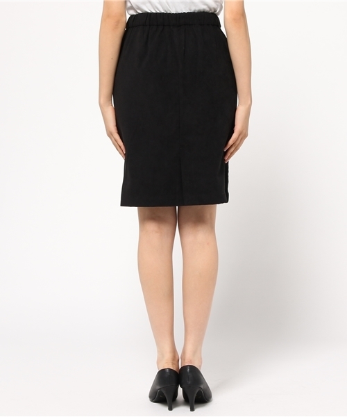 mystic（ミスティック）の「【mystic】スウェードタッチタイトスカート（スカート・レディース・グレー/ブラック/キャメル/ワインレッド・1/2）」の7枚目の写真