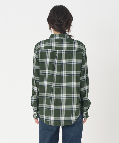 オリーブグリーン チェック柄 フランネルシャツ セール】Levi's/リーバイス HARRIET フランネルシャツ グリーン