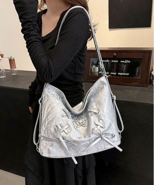 【A4収納可能】3way bag／silver A4収納可能】3way bag／silver