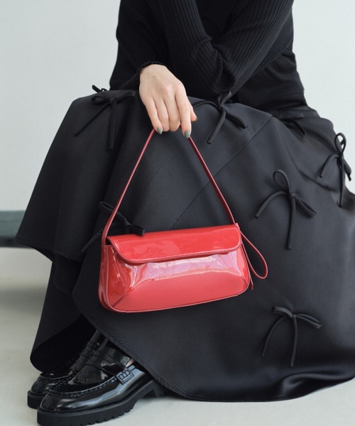 FRAY I.D（フレイアイディー）の「エナメルサイドリボンバッグ
