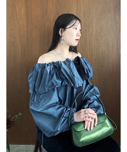 FRAY I.D（フレイアイディー）の「エナメルサイドリボンバッグ