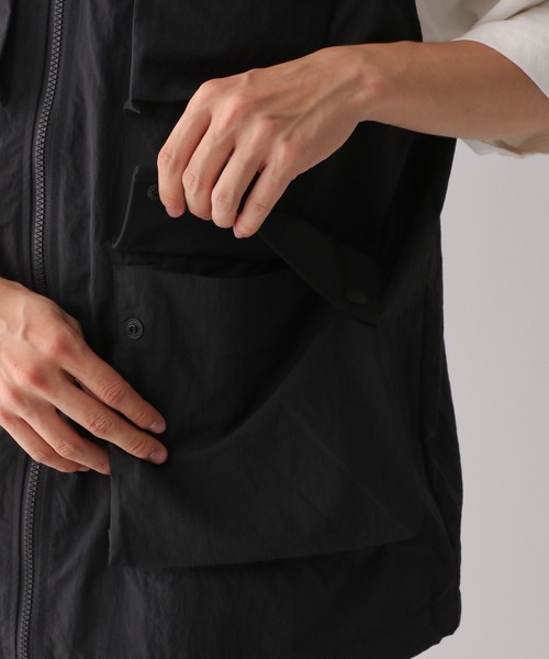 RAGEBLUE（レイジブルー）の「マルチポケット/ミリタリー/オーバーサイズナイロンベスト2（ベスト・メンズ・ブラック/グレー・LARGE/MEDIUM）」の21枚目の写真