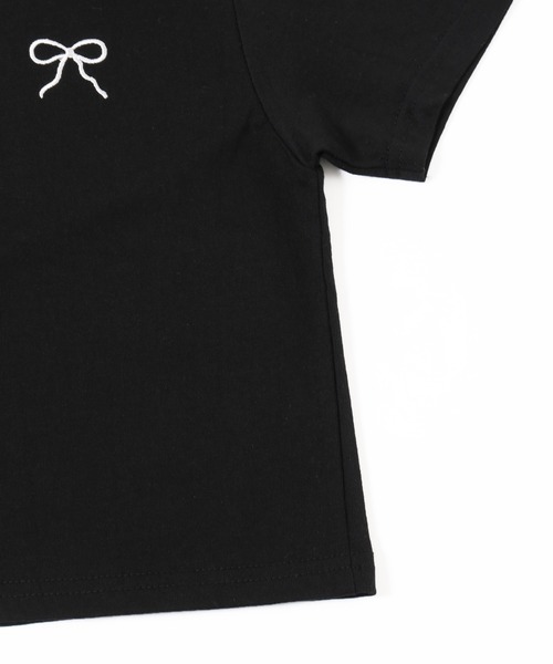 PHILLY(フィリー)の「【PHILLY】リボンポイントコンパクトTシャツ(Tシャツ/カットソー・レディース・ブラック/ライトピンク/サックスブルー/ホワイト・FREE)」の16枚目の写真