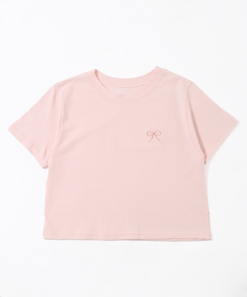 PHILLY(フィリー)の「【PHILLY】リボンポイントコンパクトTシャツ(Tシャツ/カットソー・レディース・ブラック/ライトピンク/サックスブルー/ホワイト・FREE)」の19枚目の写真
