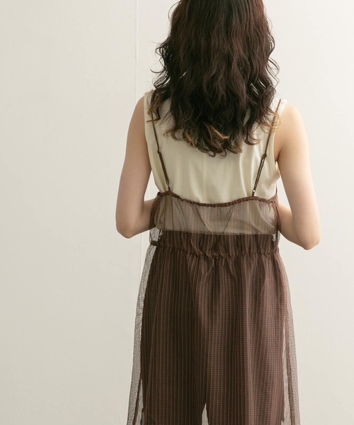 KBF（ケイビーエフ）の「デザインステッチスリーブレスカットソー（Tシャツ/カットソー・レディース・ブラック/アイボリー・ONE）」の13枚目の写真