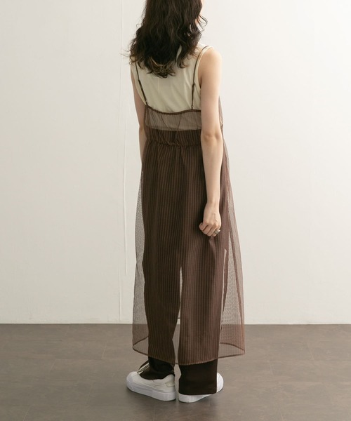 KBF（ケイビーエフ）の「デザインステッチスリーブレスカットソー（Tシャツ/カットソー・レディース・ブラック/アイボリー・ONE）」の10枚目の写真