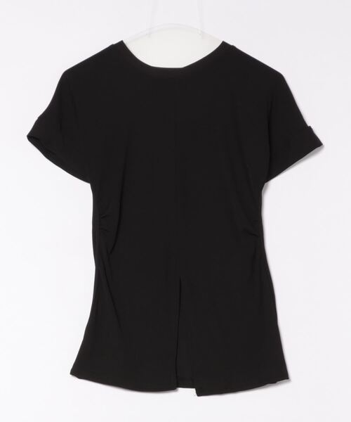 Nyu（ニュウ）の「スリットTシャツ（Tシャツ/カットソー・レディース・ブラック/ホワイト・FREE）」の11枚目の写真