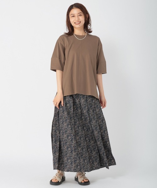 studio CLIP（スタディオクリップ）の「ミュルーズプリントスカート（スカート・レディース・ネイビー/イエロー・MEDIUM/LARGE）」の8枚目の写真