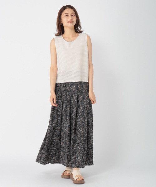 studio CLIP（スタディオクリップ）の「ミュルーズプリントスカート（スカート・レディース・ネイビー/イエロー・MEDIUM/LARGE）」の10枚目の写真