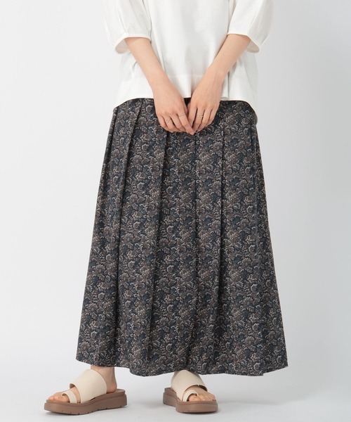 studio CLIP（スタディオクリップ）の「ミュルーズプリントスカート（スカート・レディース・ネイビー/イエロー・MEDIUM/LARGE）」の11枚目の写真