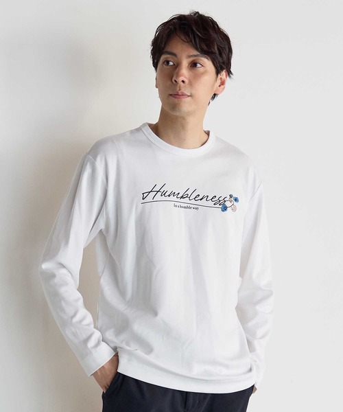 UNION STATION(ユニオンステーション)の「【春夏秋冬】 総柄プリントロンT(Tシャツ/カットソー・メンズ・ブラック/ホワイト・M/L/LL)」の1枚目の写真