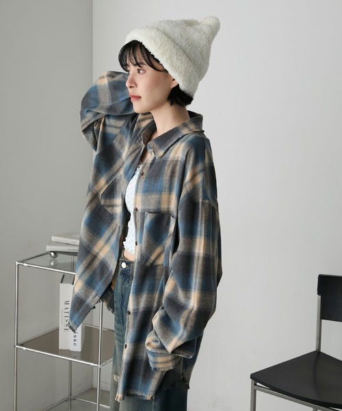 forksy.（フォルクシー）の「【forksy.】ネコミミボアニット帽（ニットキャップ/ビーニー・レディース・ブラック/アイボリー/ライトピンク・FREE）」の18枚目の写真