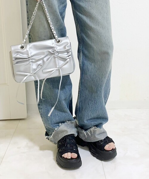 cs T&P(シーエスティーアンドピー)の「厚底 スニーカーソールスポサン(サンダル・レディース・ブラック/ベージュ・M/S/LL/L)」の18枚目の写真