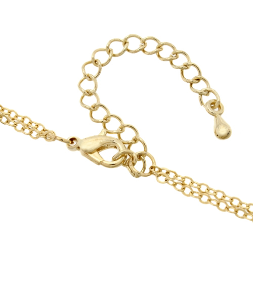 Chico（チコ）の「【who's who Chico】ColorBar&Pearlネックレス（ネックレス・レディース・ゴールド/モスグリーン/ブラック・FREE）」の5枚目の写真