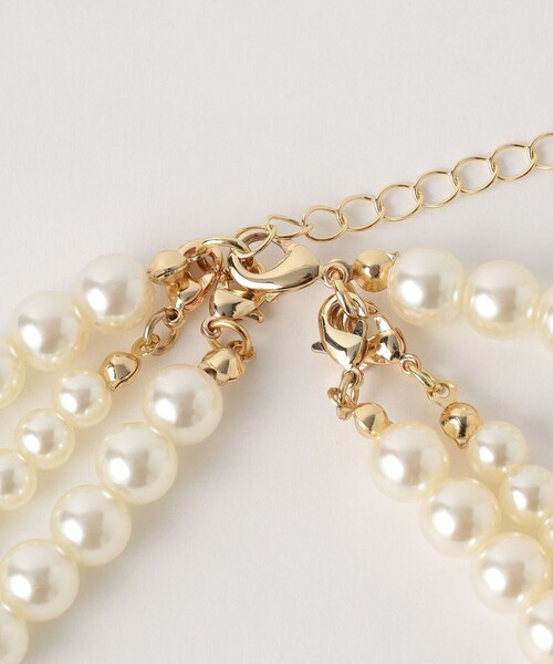 BEAUTY&YOUTH UNITED ARROWS（ビューティーアンドユースユナイテッドアローズ）の「パールモチーフ 3連 ロングネックレス -4WAY-（ネックレス・レディース・オフホワイト・FREE）」の7枚目の写真