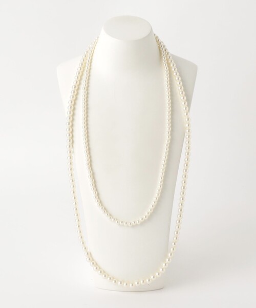 BEAUTY&YOUTH UNITED ARROWS（ビューティーアンドユースユナイテッドアローズ）の「パールモチーフ 3連 ロングネックレス -4WAY-（ネックレス・レディース・オフホワイト・FREE）」の13枚目の写真