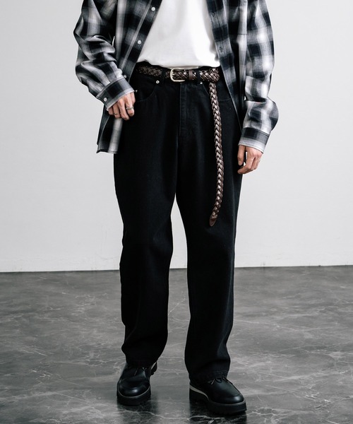 Rocky Monroe（ロッキーモンロー）の「PUレザーロングメッシュベルト（ベルト・メンズ・ダークブラウン/キャメル/ブラック・FREE）」の9枚目の写真